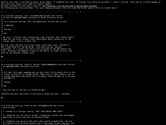 mh/usenet screenshot