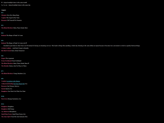 music/log/august26 screenshot