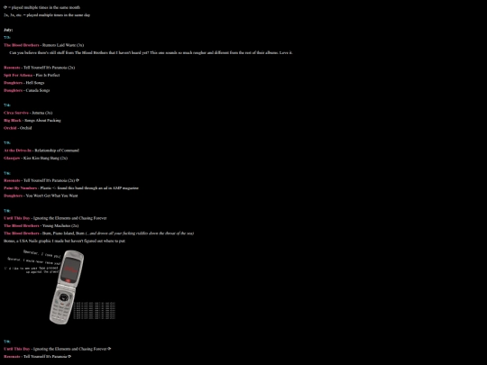 music/log/july26 screenshot