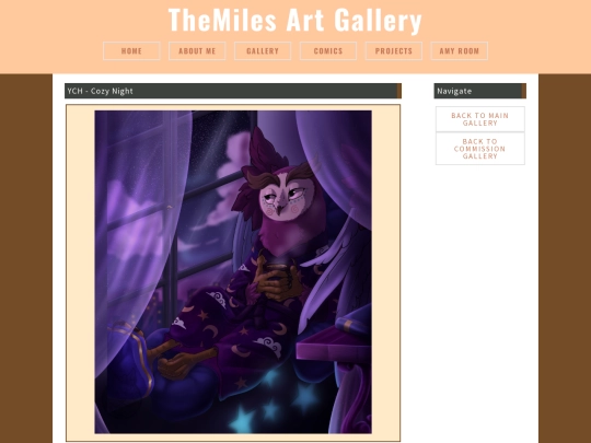 Artpages/comCozyNight screenshot