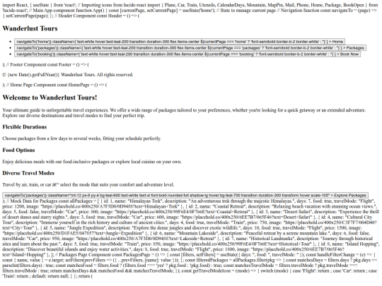toursim management/tour screenshot