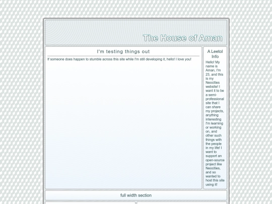 testpage screenshot