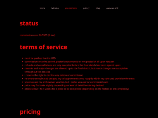 info screenshot