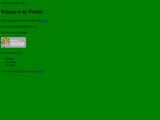 index screenshot