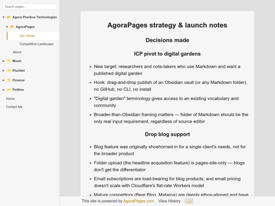 agora-pluribus-technologies/agorapages/dev-notes screenshot