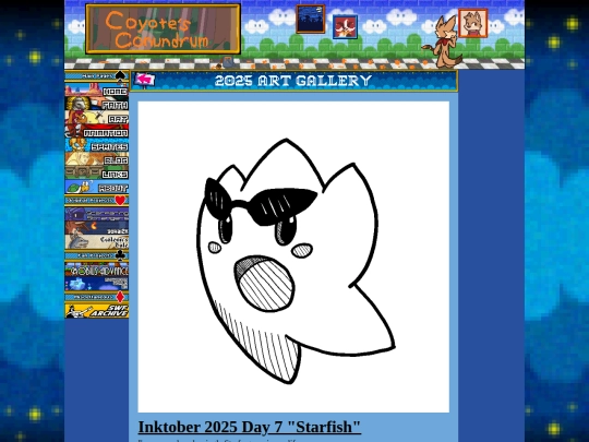 art/2025/Ink2025_Day7_Starfish screenshot