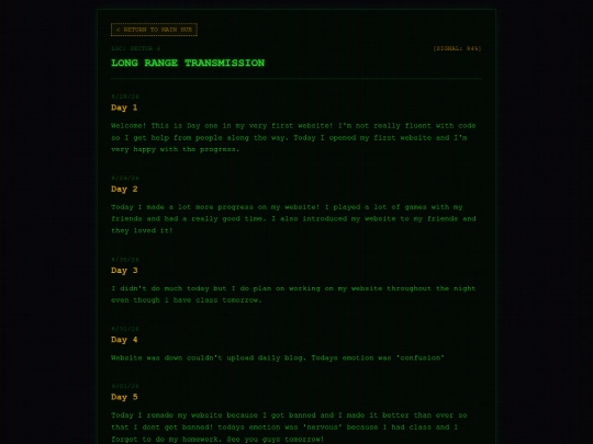 blog screenshot