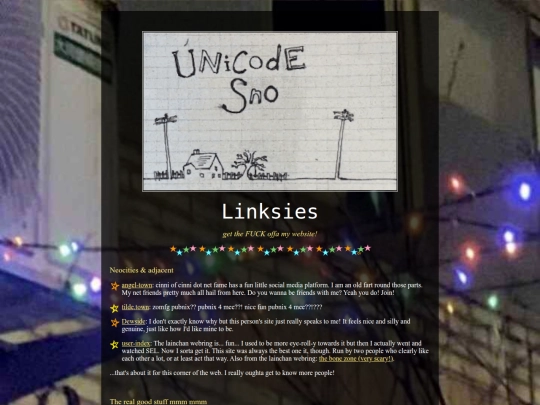 links screenshot