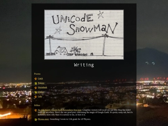 writing screenshot