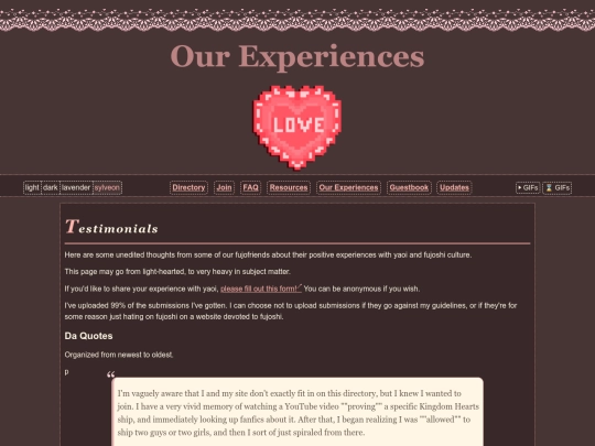 experiences screenshot