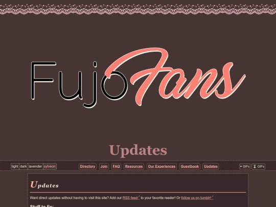 updates screenshot