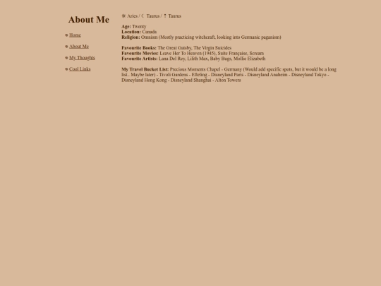 aboutme screenshot