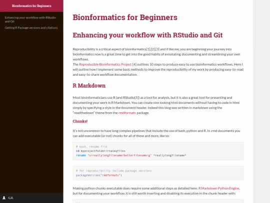 bioinf4beginners screenshot