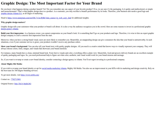 GraphicDesignTheMostImportantFactorforYourBrand screenshot