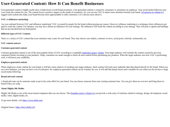 User-GeneratedContentHowItCanBenefitBusinesses screenshot