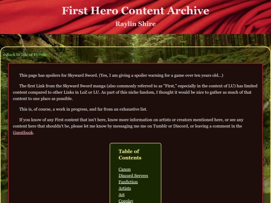 main-pages/fandom/loz/first-hero-archive screenshot