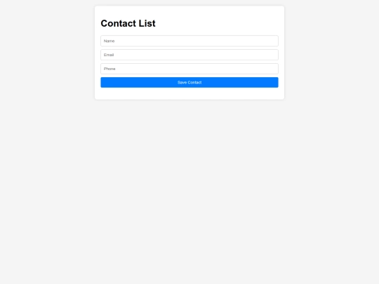 lib/contacts screenshot