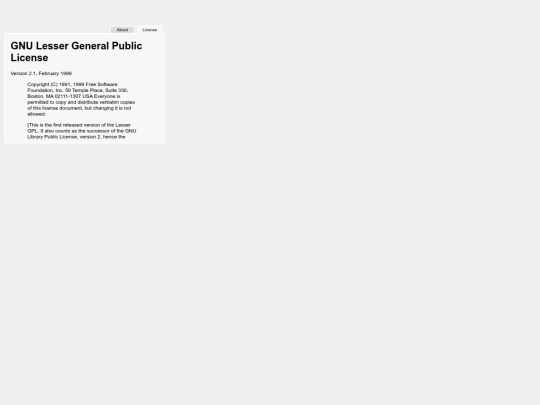 lib/openwysiwyg_v1.4.7/popups/about_license screenshot