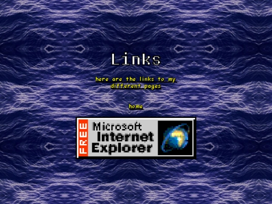 Links screenshot