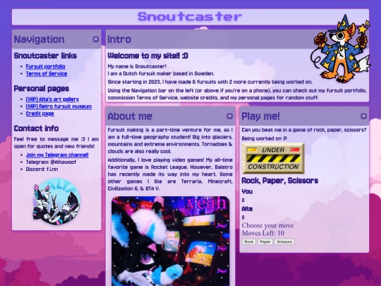 menu screenshot