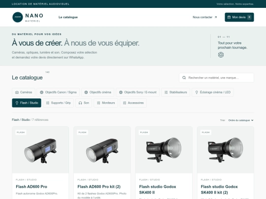 categorie-flash-studio screenshot