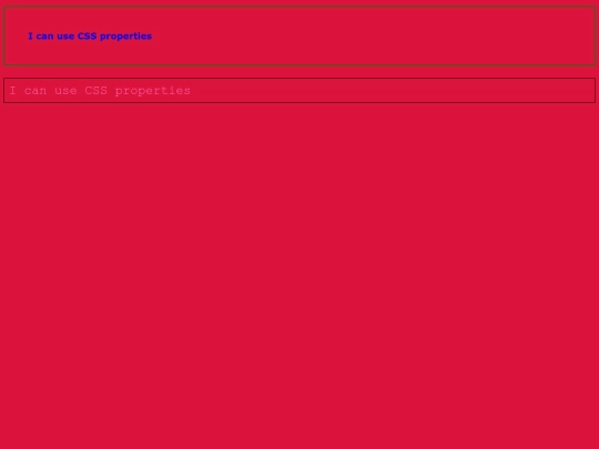 testingcssproperties screenshot