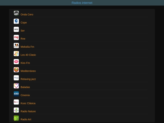 radios screenshot
