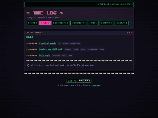 blog screenshot