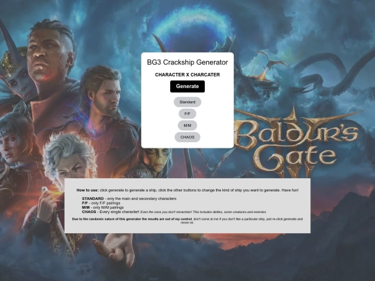 bg3_crackship_generator screenshot