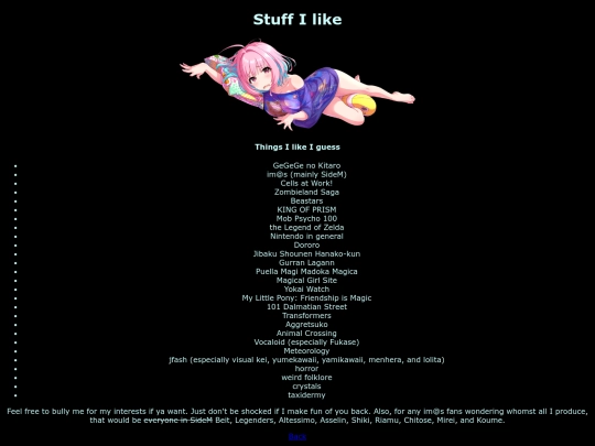 interests screenshot