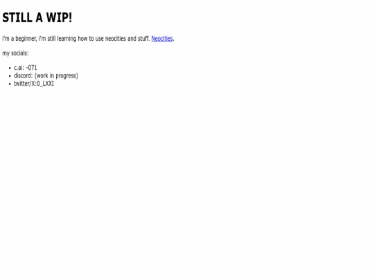 index screenshot