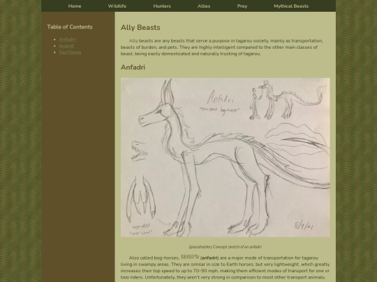 Terridea/Wildlife/Allies screenshot