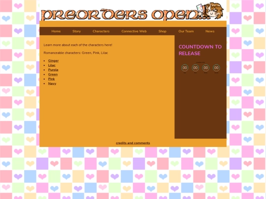 yuriofabsence/aboutcharacter/abouthome screenshot