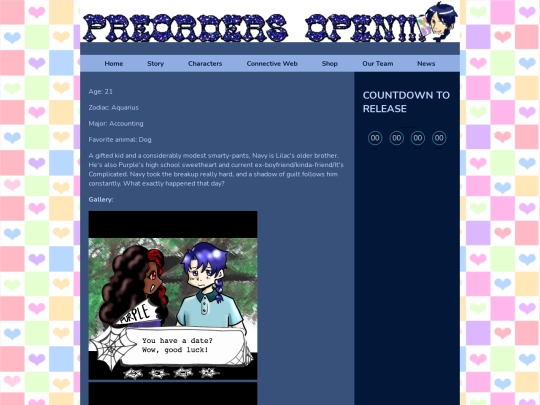 yuriofabsence/aboutcharacter/navyblue screenshot