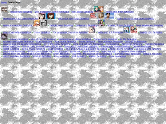 fanlistings screenshot