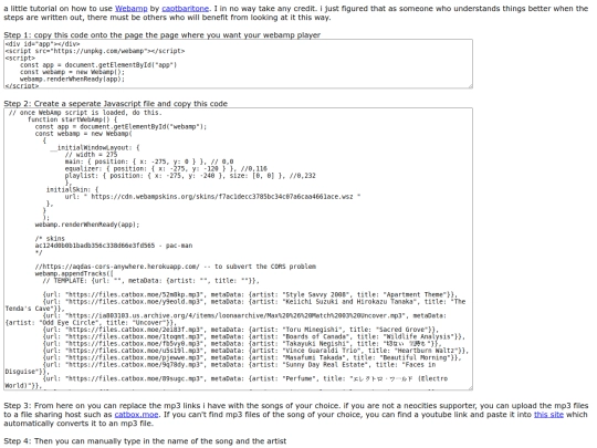 installwebamp screenshot