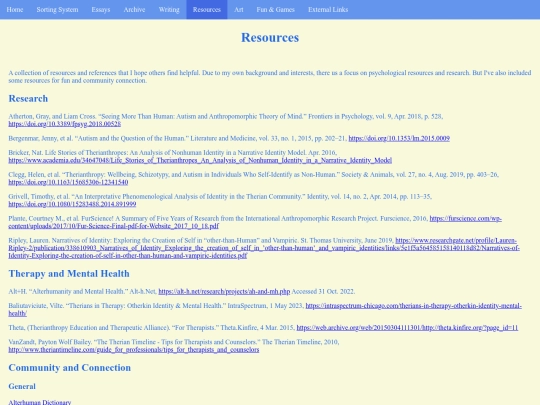 Resources screenshot