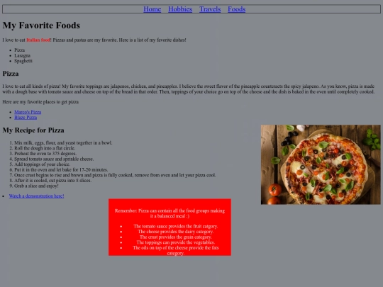 food screenshot