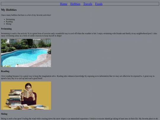 hobbies screenshot