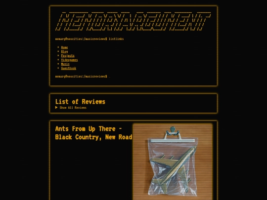 music-reviews screenshot