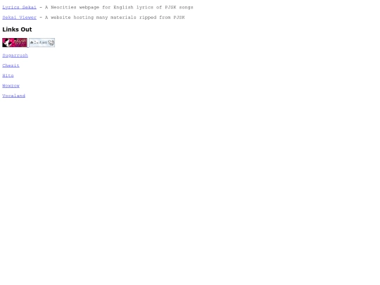links screenshot