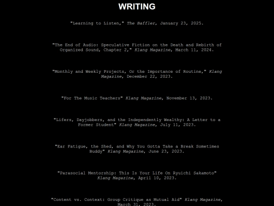 writing screenshot
