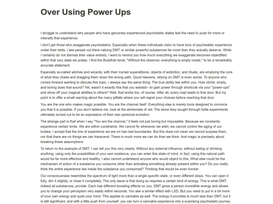 articles/deep/Over Using Power Ups screenshot
