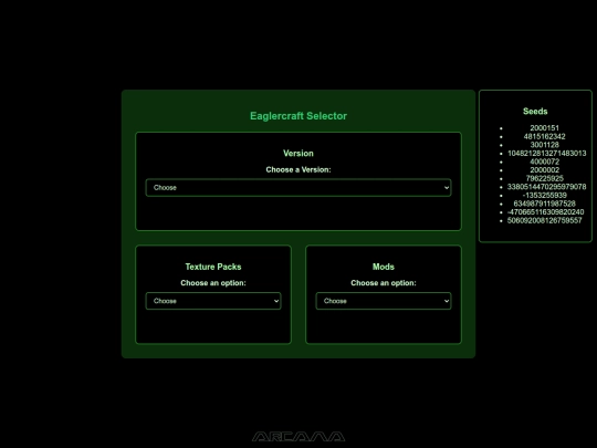 Eaglercraft Selector screenshot