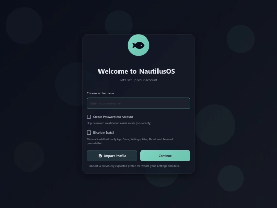 nautilus-os screenshot