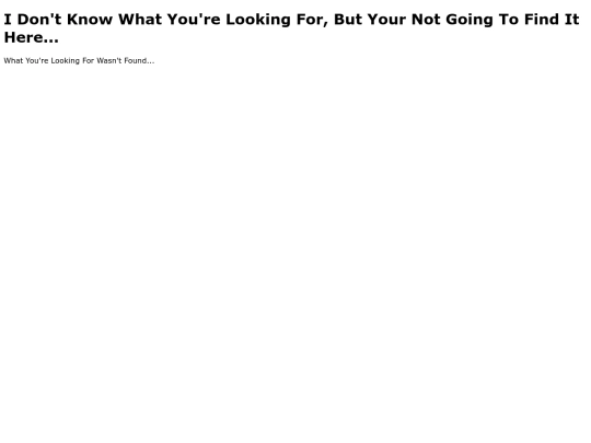 not_found screenshot