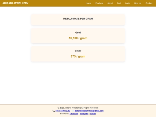 Abirami Jewellery  screenshot