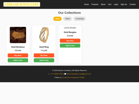 Abirami Jewellery /products screenshot