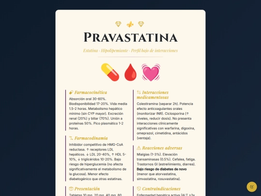 farmacos/pravastatina screenshot