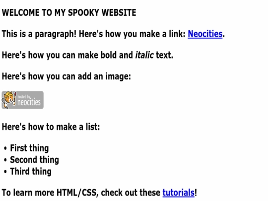 index screenshot
